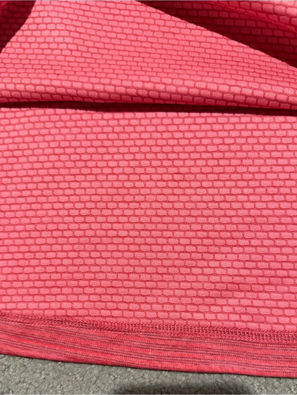 Vineyard Vines Coral Pink Performance Striped Quarter-Zip Pullover
